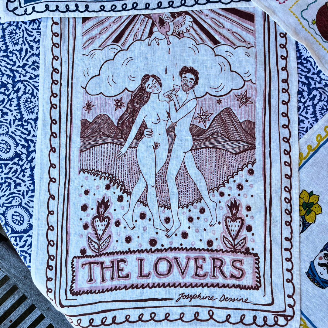 The Lovers Tea Towel