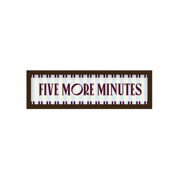 Five More Minutes Panoramic Framed Print