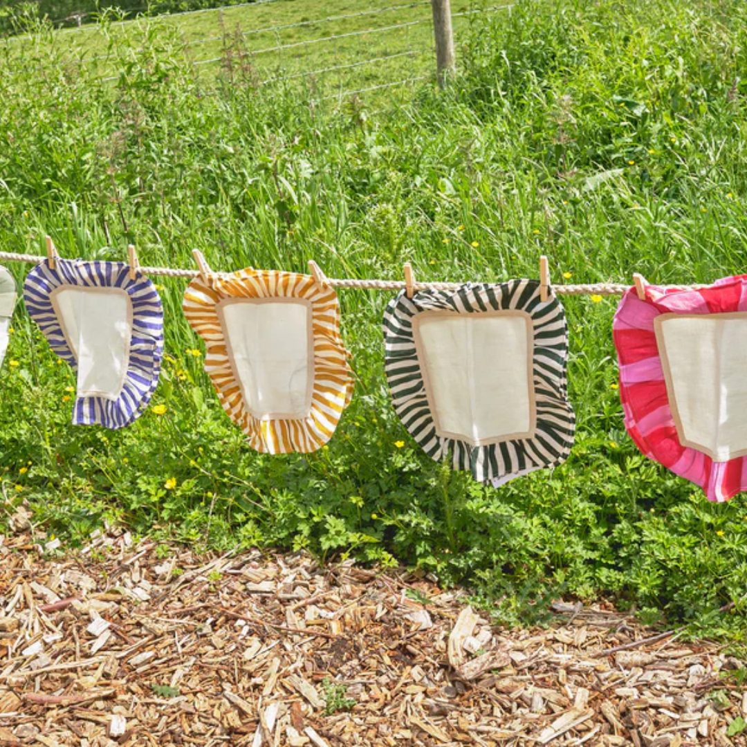 Cerise & Fuchsia Wide Stripe - Set of 2 Napkins