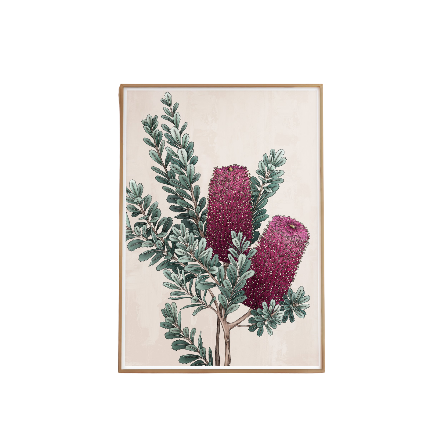 Cutleaf Banksia Portrait Artprint