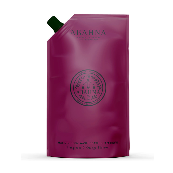 Hand, Body Wash & Bath Foam Refill - Frangipani & Orange Blossom