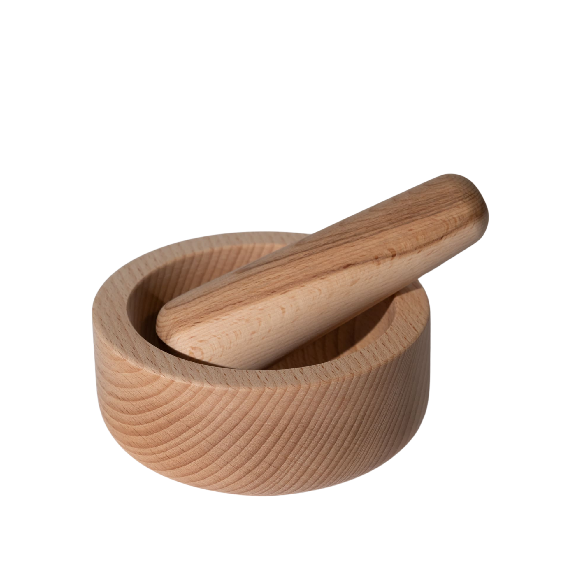 Italian Beech Wood Mortar and Pestle