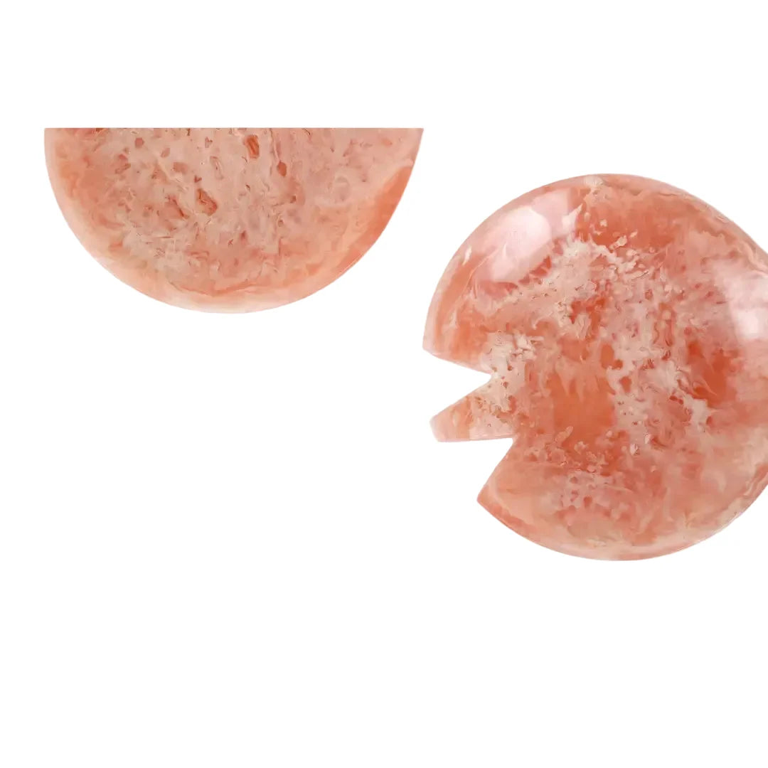 Resin Salad Server, Pink Set of 2 4.10x8.75 Inches - Casa Amarosa