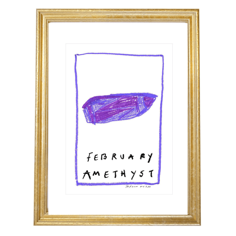 February Birthstone Art Print