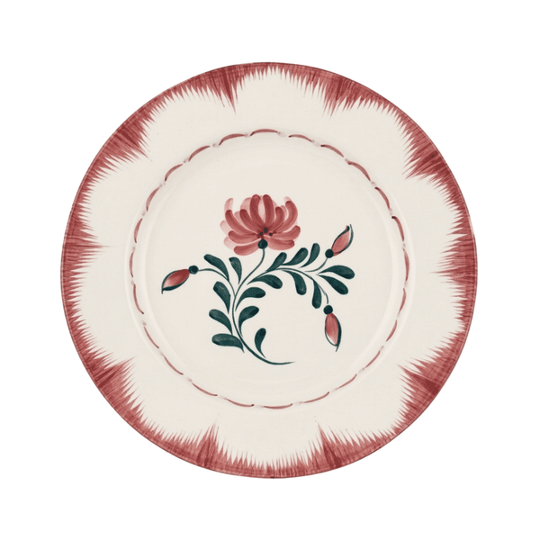 Burgundy Heritage dinner plate