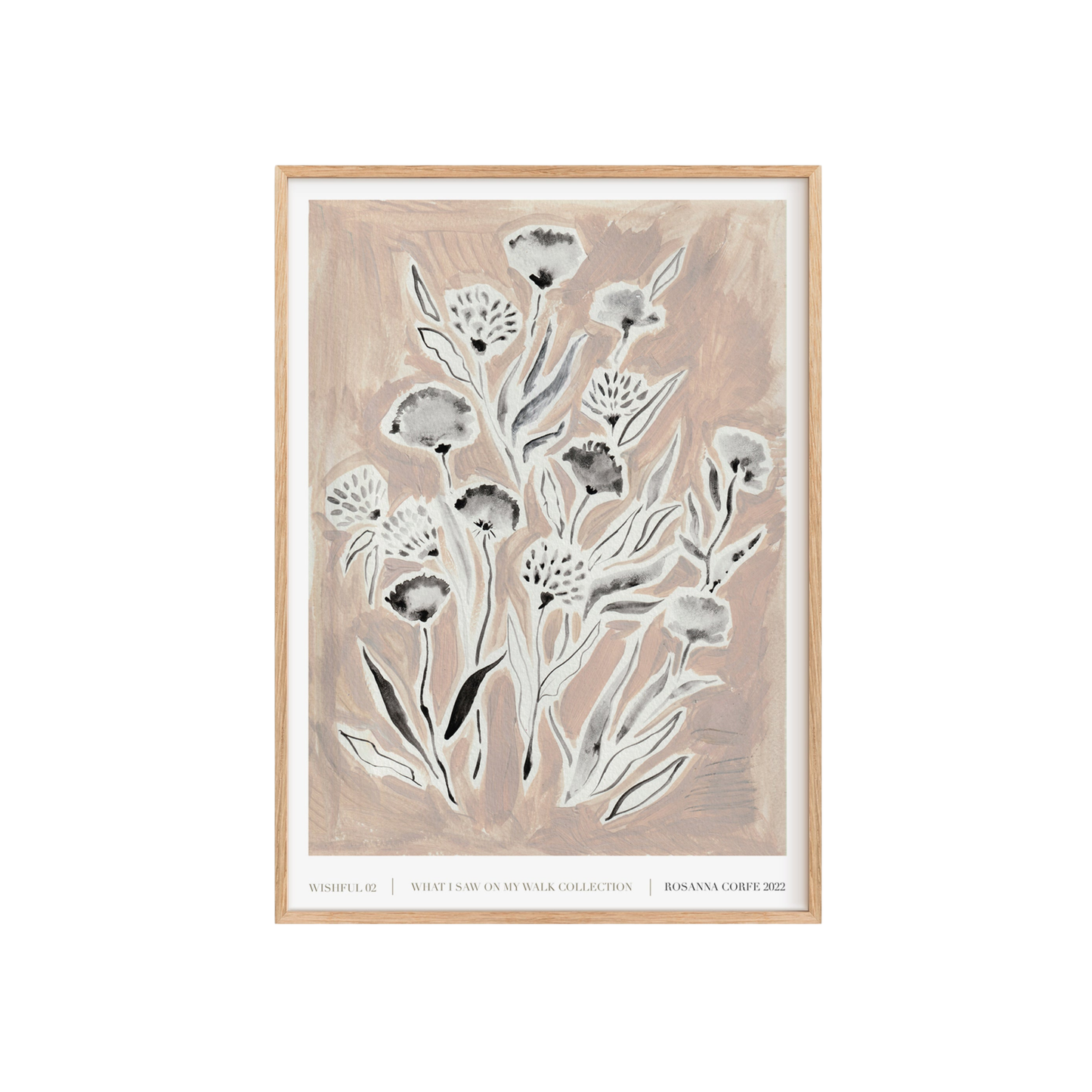 Wishful Pink Floral Art Print