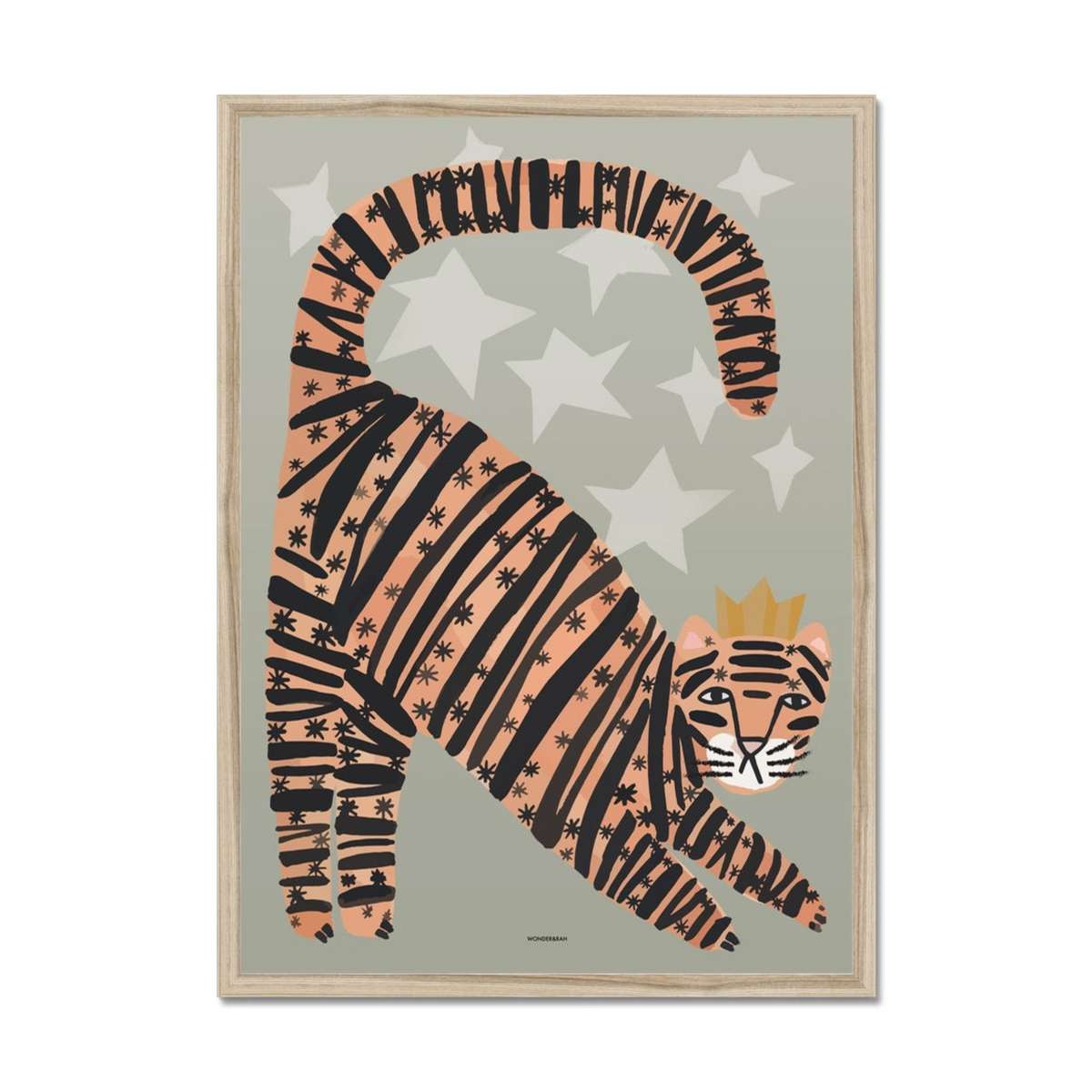 Tiger in Green Children's Print
