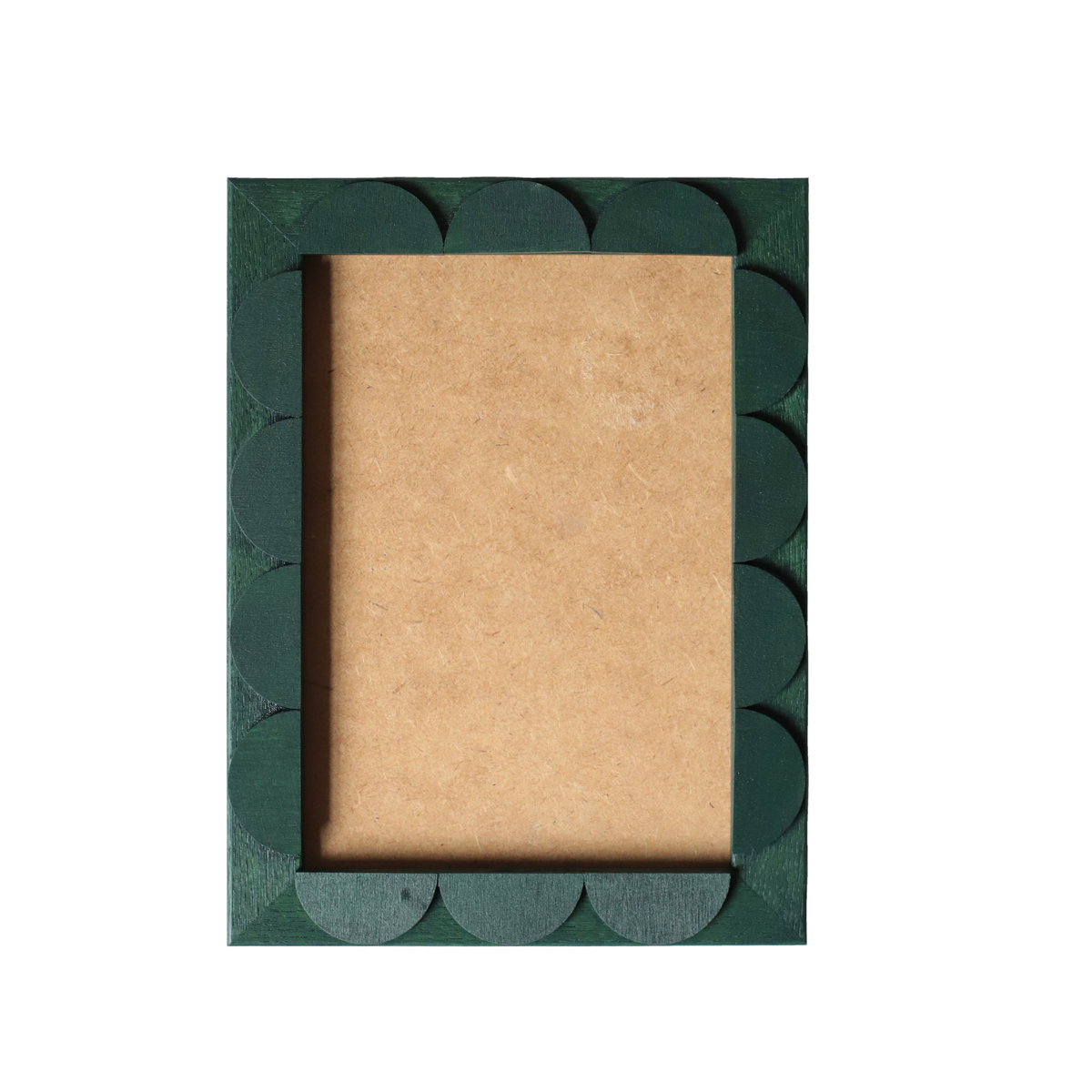 Evergreen Stained Scallop Frame