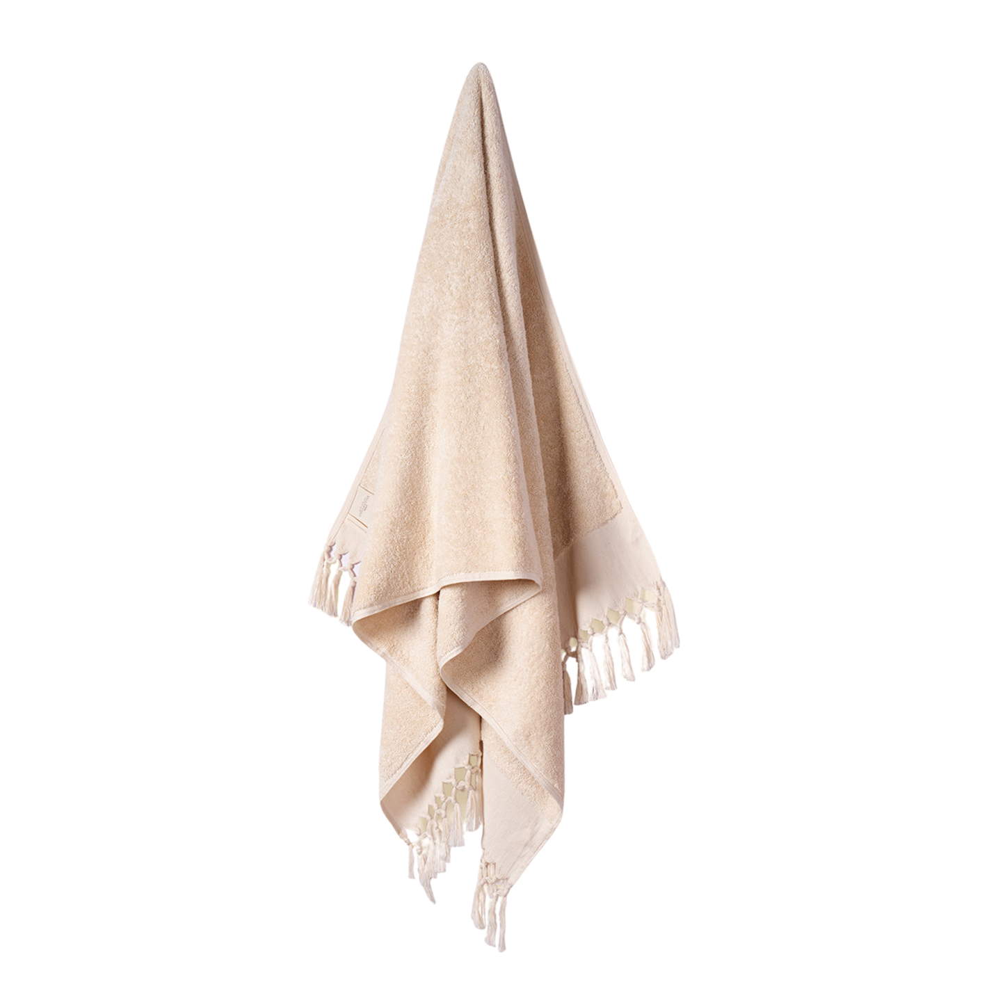 Plush & Bare Pure Cotton King Bath Towel In Cream