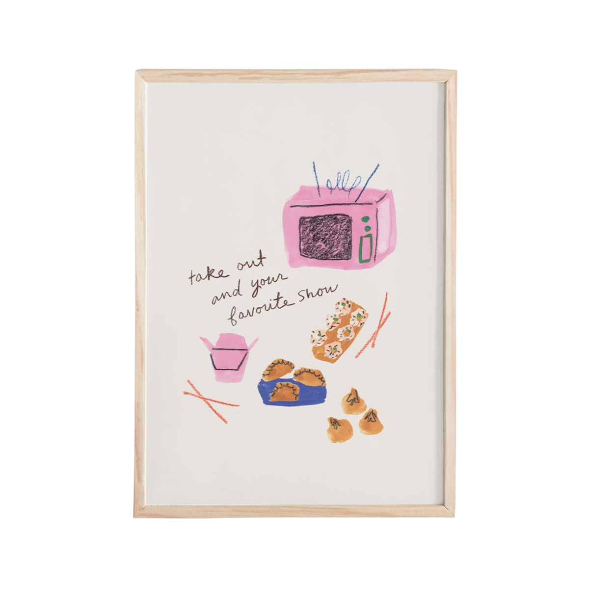 Take Out and Your Favorite Show Mini Art Print
