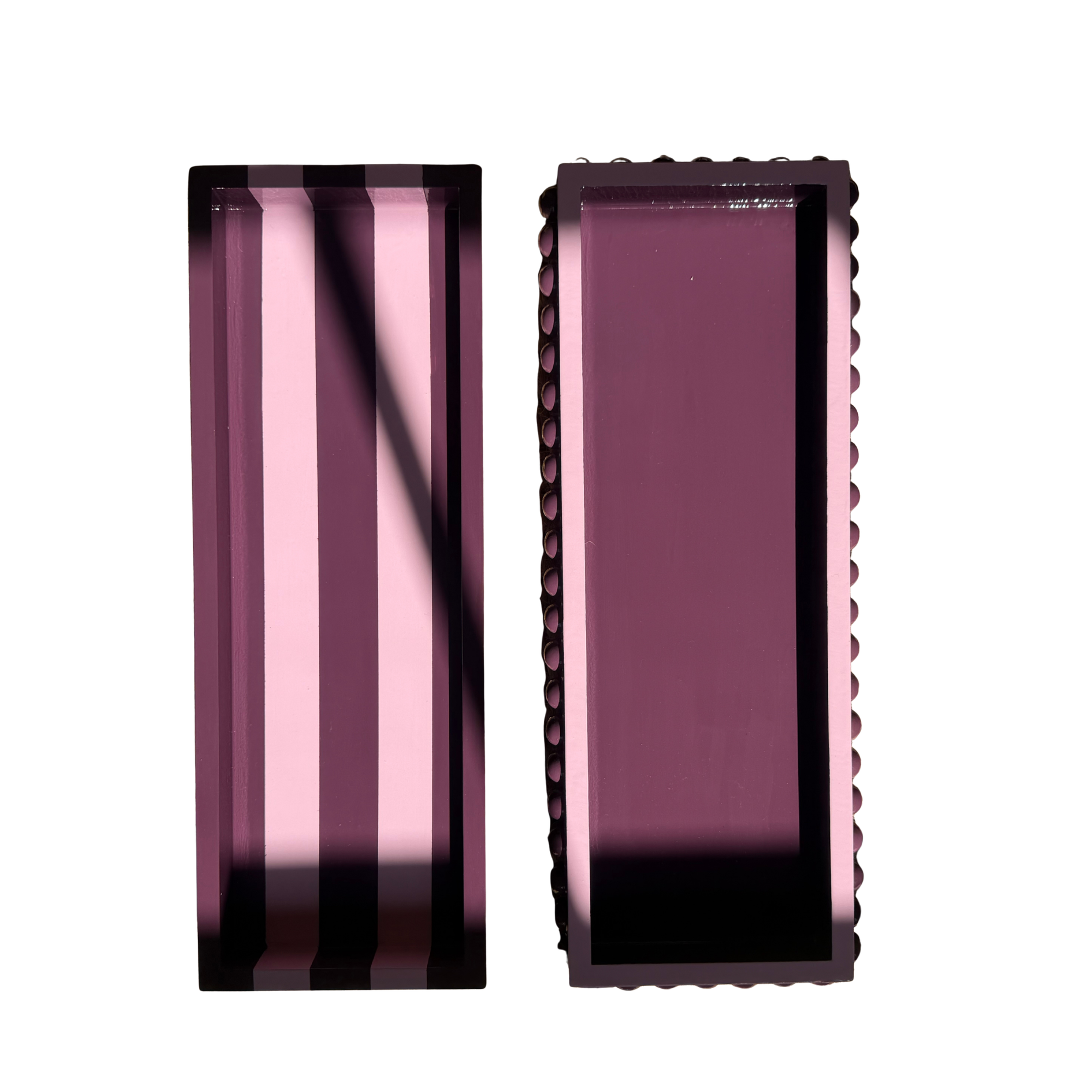 Mulberry and Pink Bobbin Tray