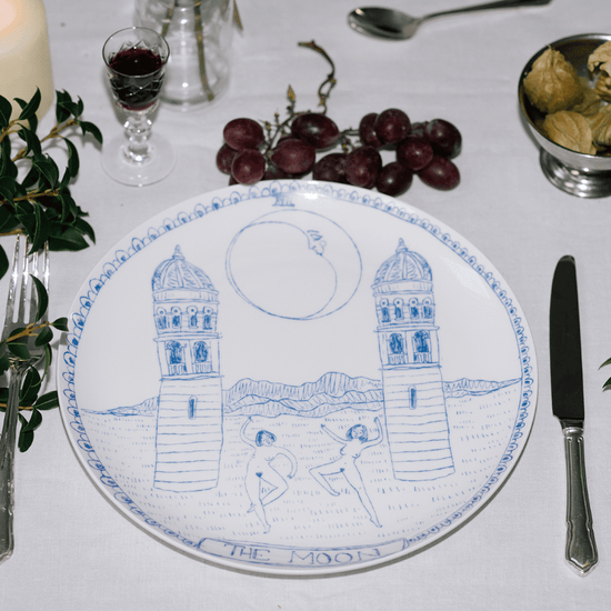 The Moon Tarot Dinner Plate