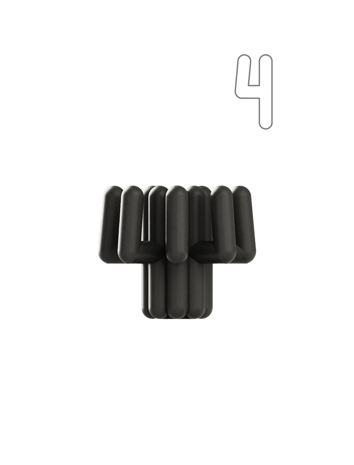 Digit Candle Holder Four