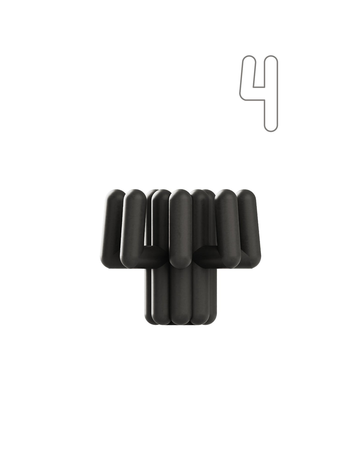 Digit Candle Holder Four