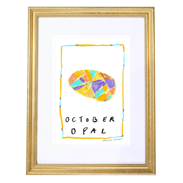 October Birthstone Art Print