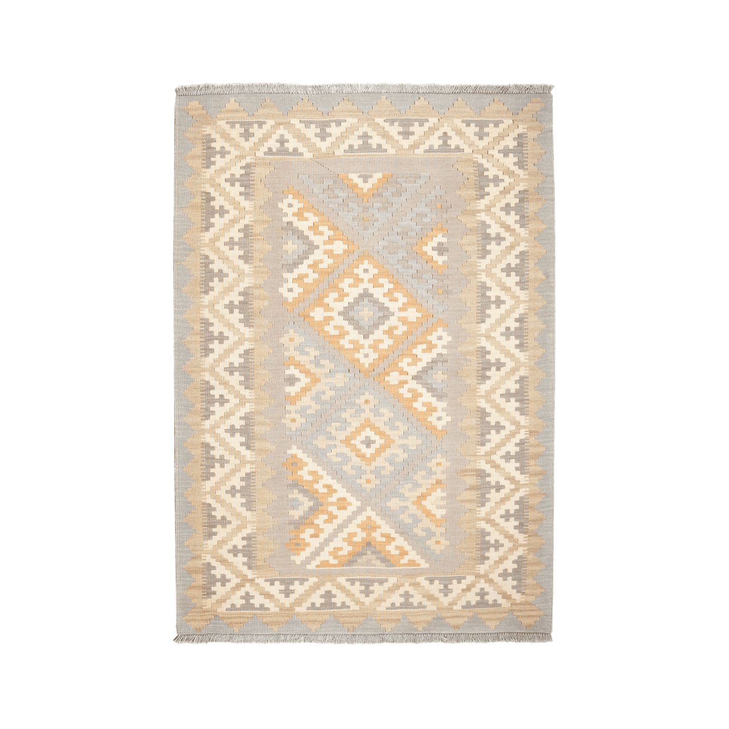 Kelim Gashgai Handwoven – Grey, 172 x 120cm