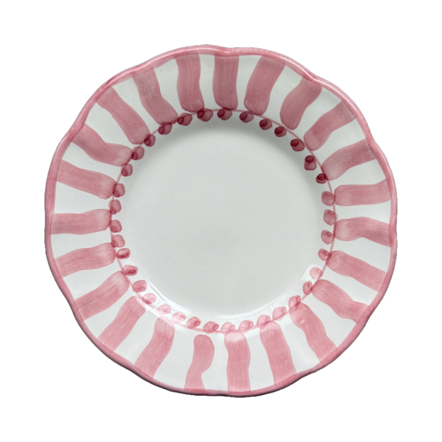 Plate Sole 16 cm Stripe Pink