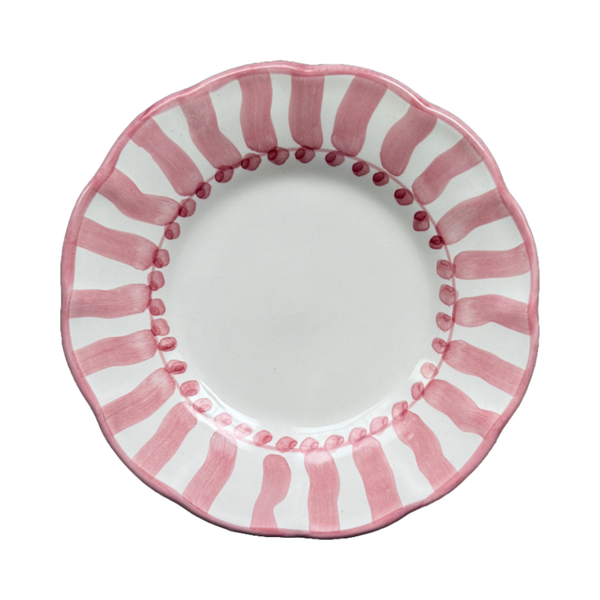 Plate Sole 16 cm Stripe Pink