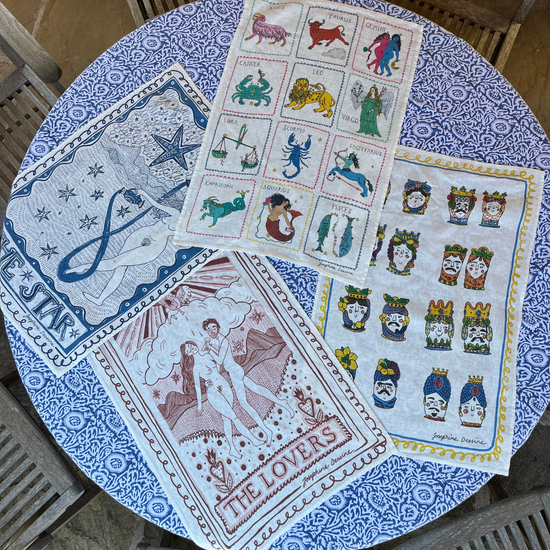Sicilian Lovers Tea Towel