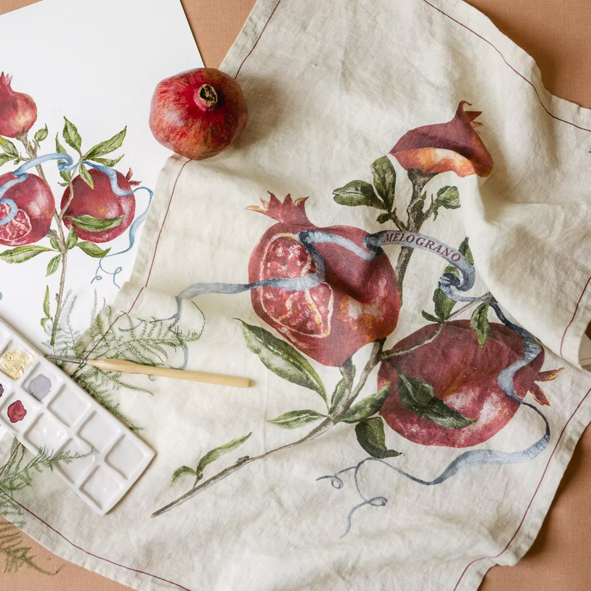 Melograno Tea Towel