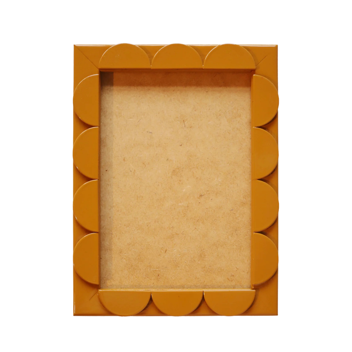 Mustard Lacquered Scallop Frame