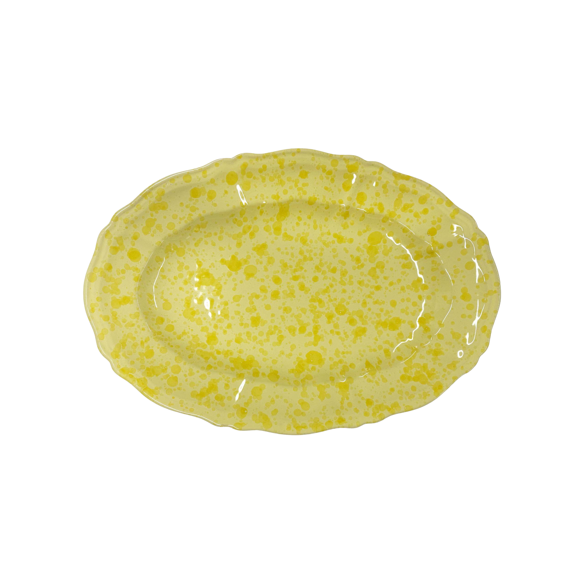Splatterware Oval Platter