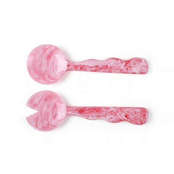 Pink Salad Server | Hand-Poured Resin | 12.40 x 3.93 in