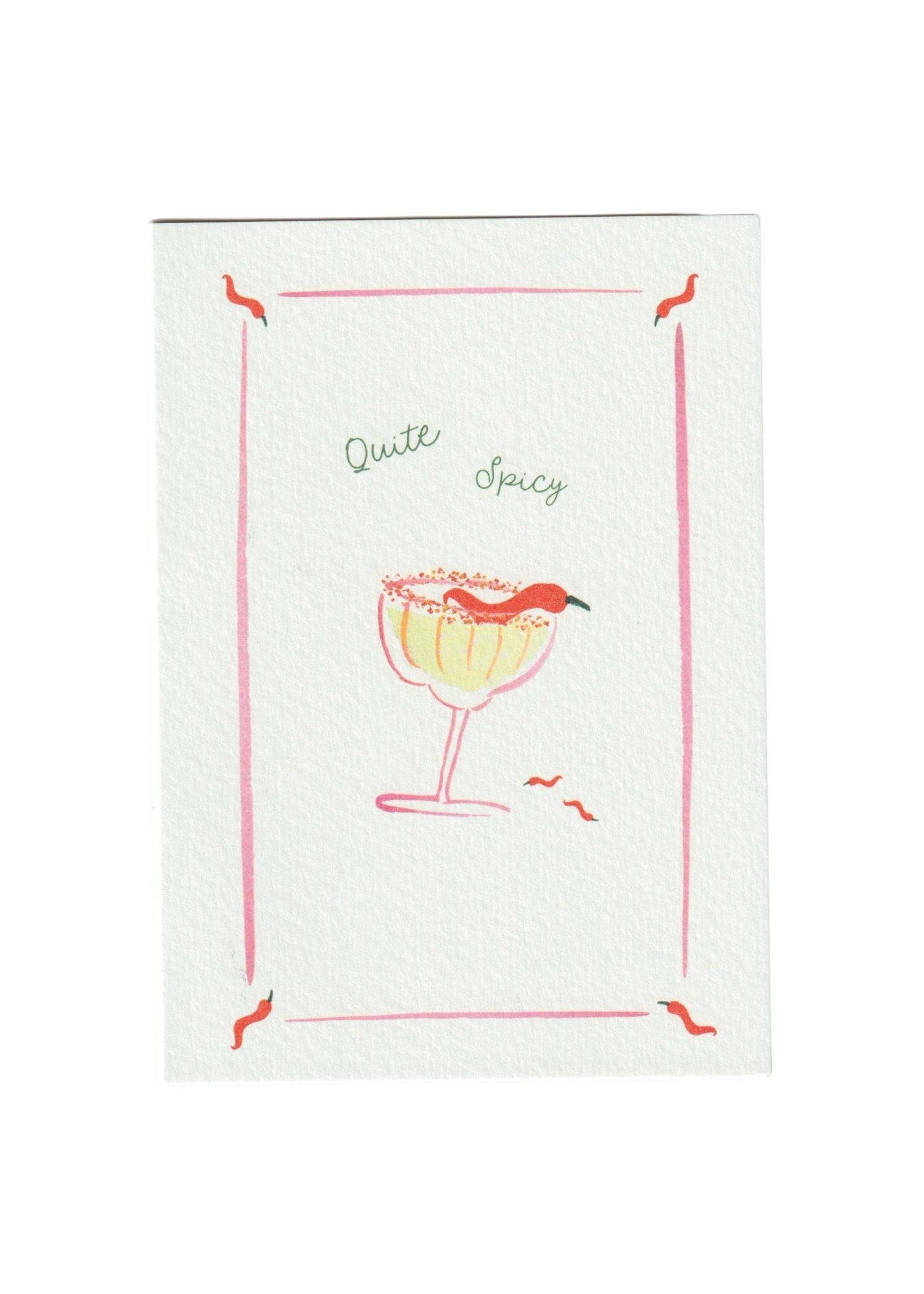 Quite Spicy Greetings Card