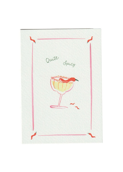 Quite Spicy Greetings Card
