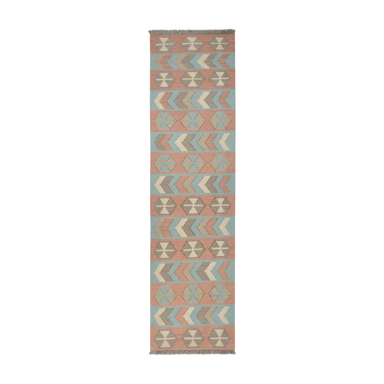 Kilim Gashgai Rug · Hand-Woven - Multicoloured, 200x54 cm