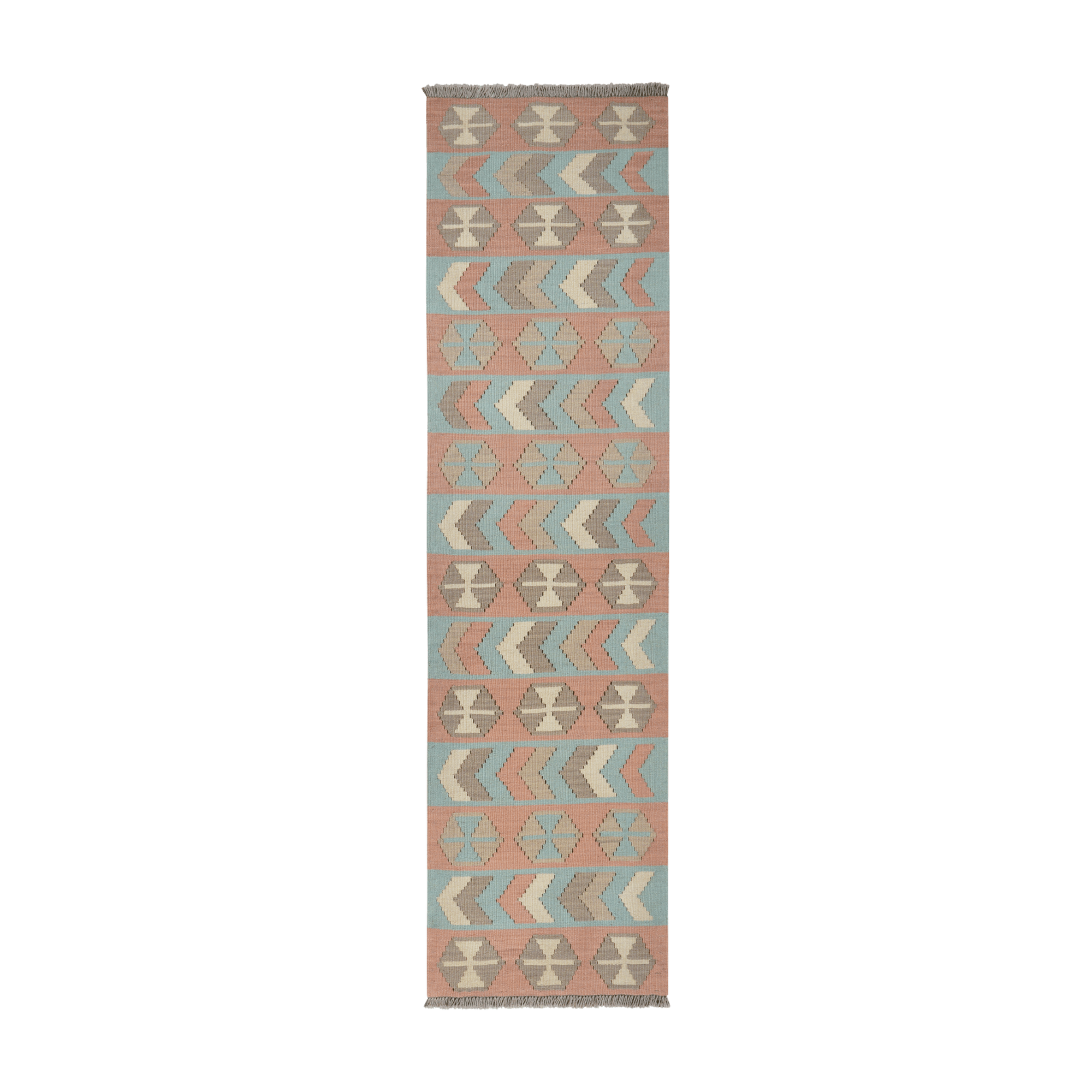 Kilim Gashgai Rug · Hand-Woven - Multicoloured, 200x54 cm