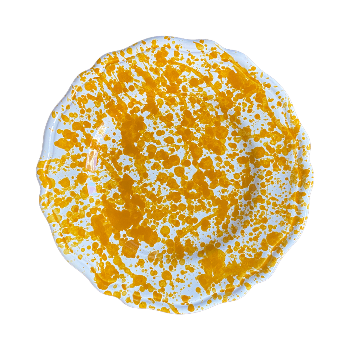 Plate Dots 20 cm Ochre