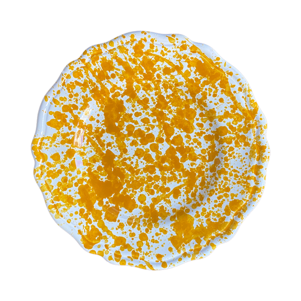 Plate Dots 20 cm Ochre