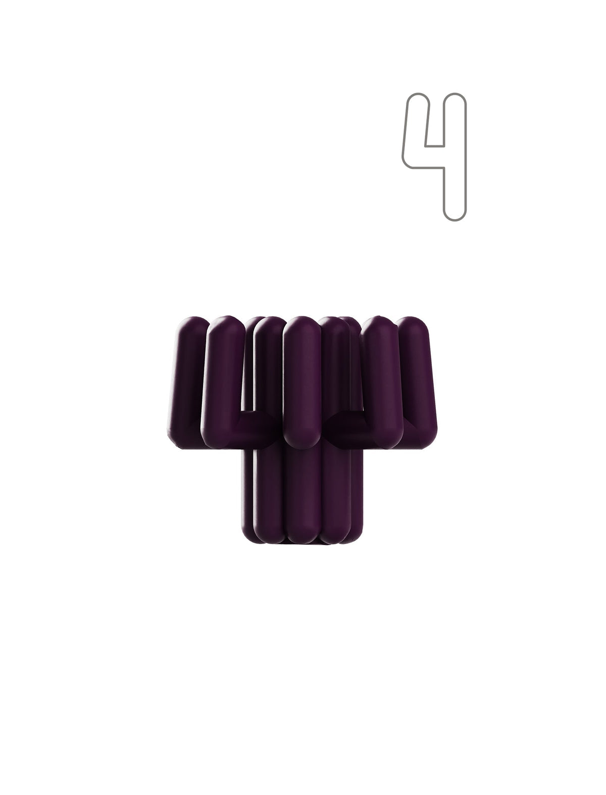 Digit Candle Holder Four