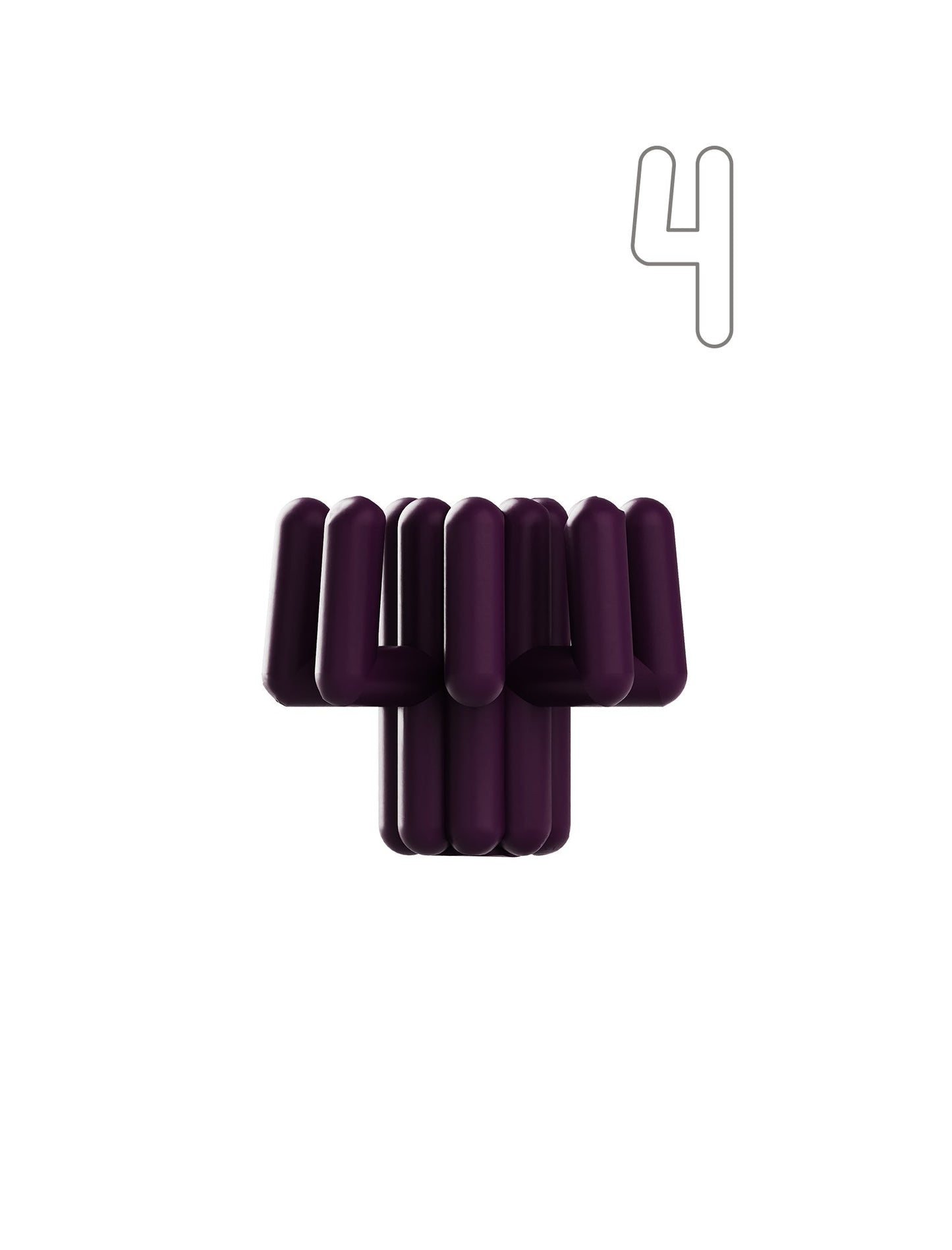 Digit Candle Holder Four
