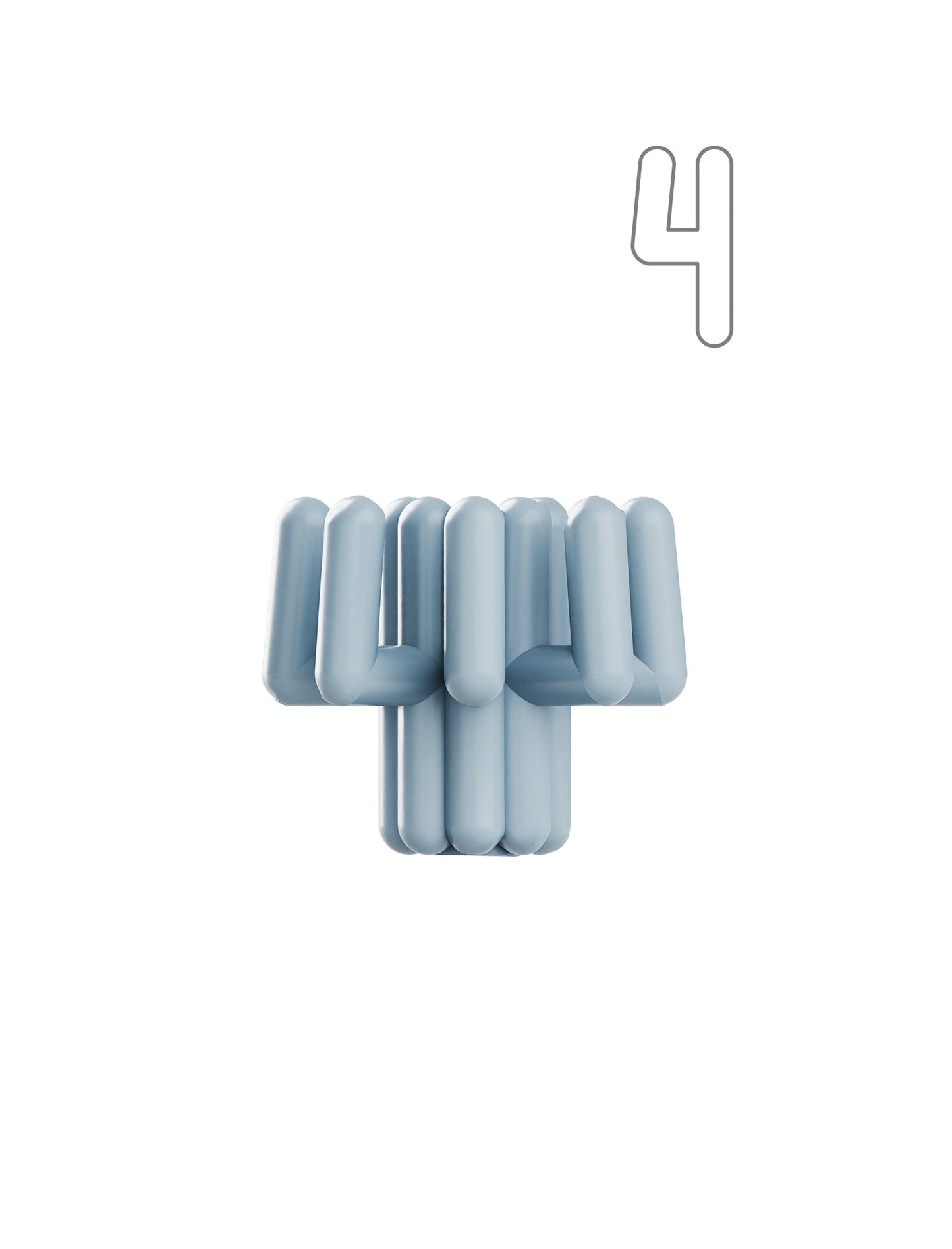 Digit Candle Holder Four
