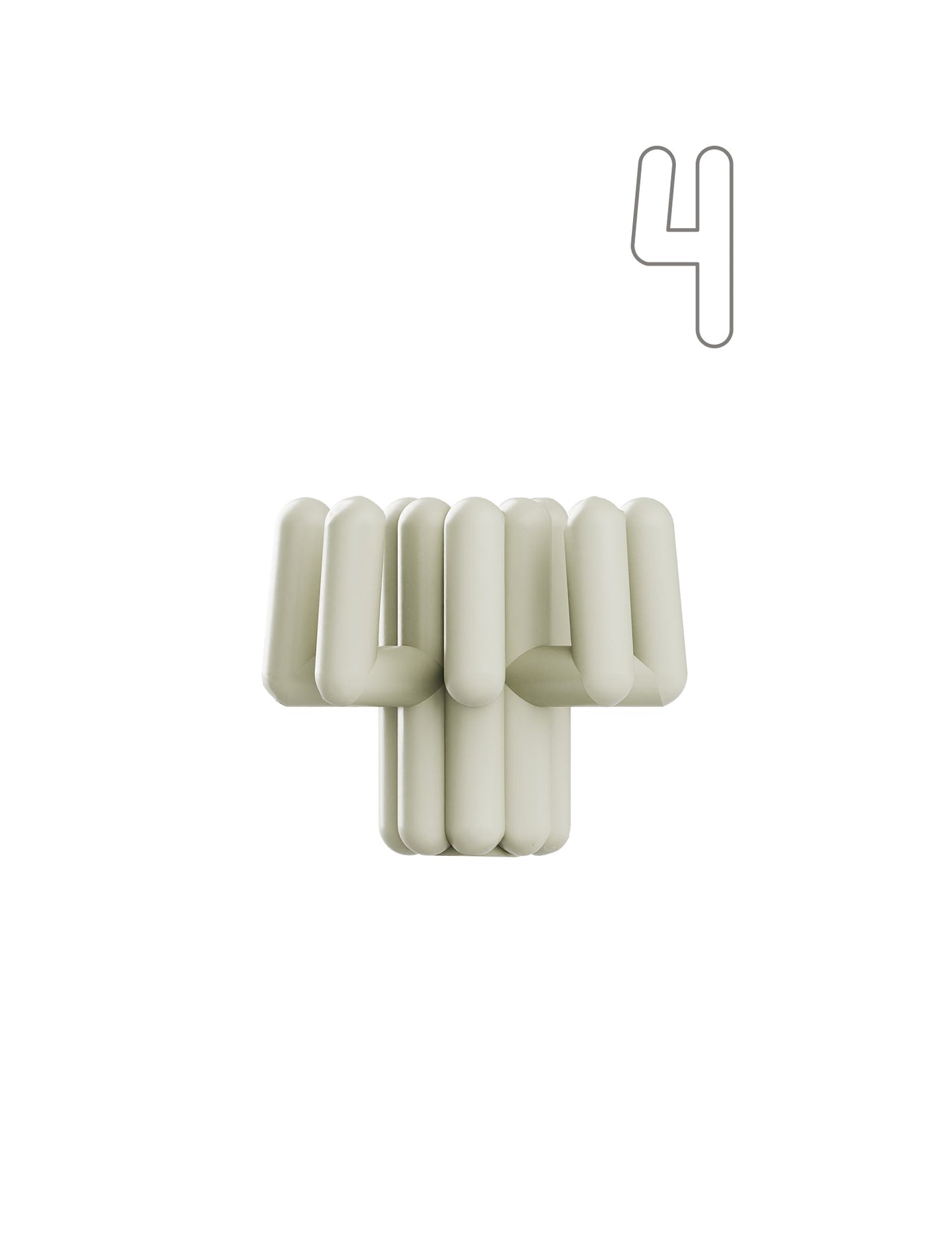 Digit Candle Holder Four