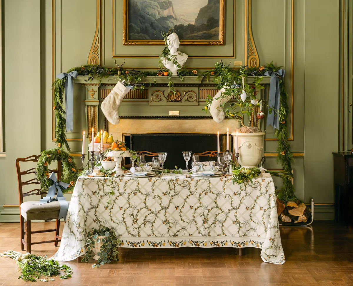 Clémentine de Provence Treillis Table Linen