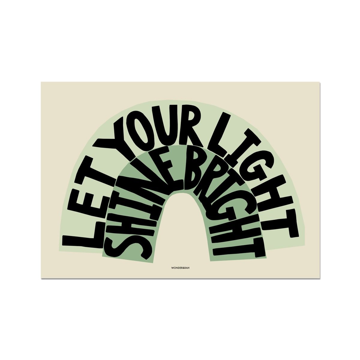 Green Shine Bright Children's Print