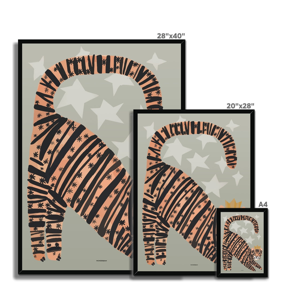 Tiger in Green Children's Print