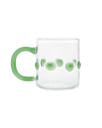 4oz Handblown Glass Espresso Cup Green - IssyGranger