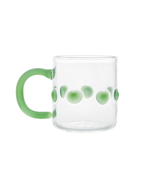4oz Handblown Glass Espresso Cup Green - IssyGranger