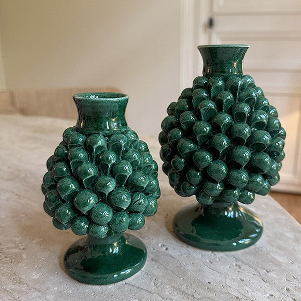 Pigna Candle Holder Green – Medium