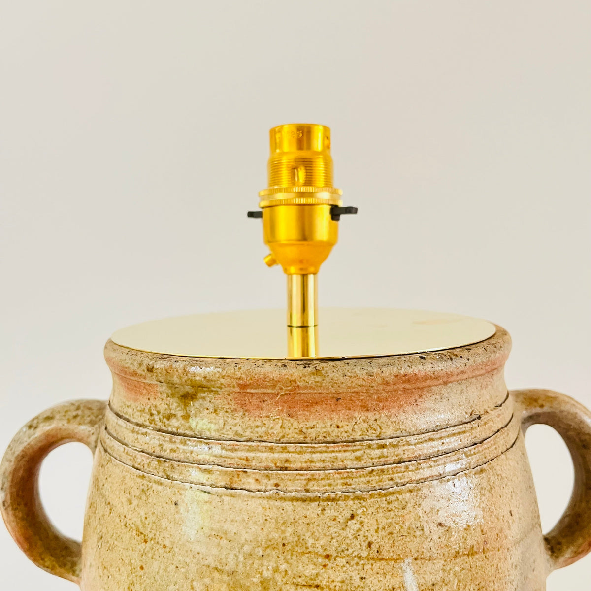 Antique French Confit Jar Lamp