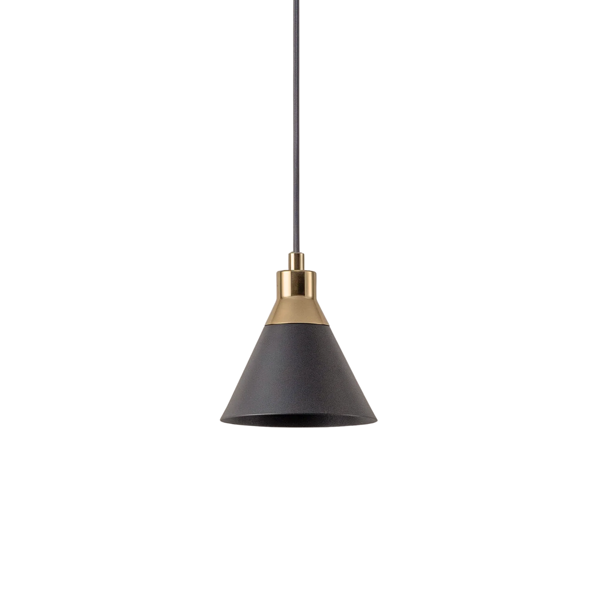 Charcoal Grey Cone Pendent Ceiling Light