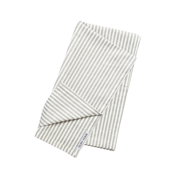 Grey Stripes Table Runner