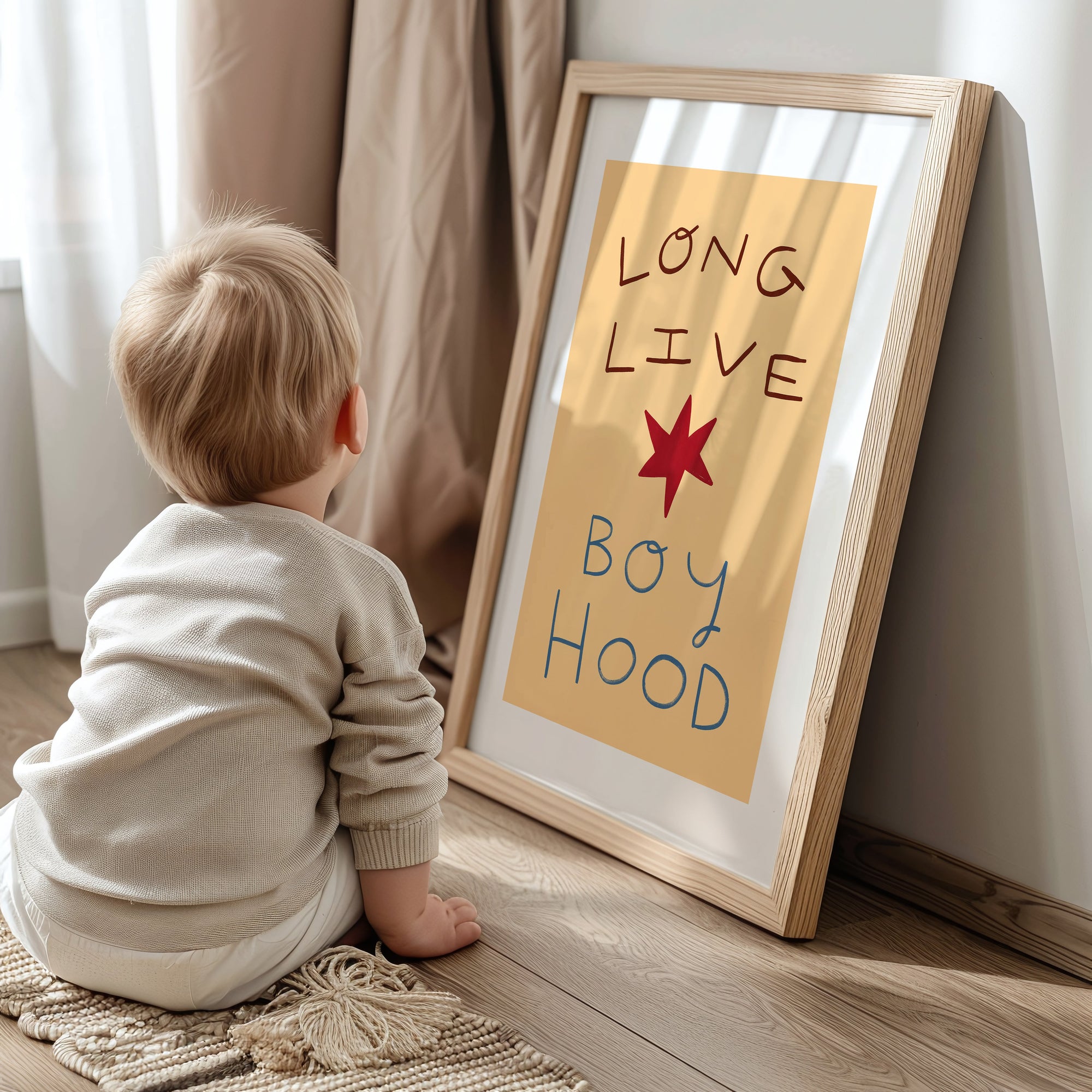Long Live Boy Hood | Kid's Print | UNFRAMED