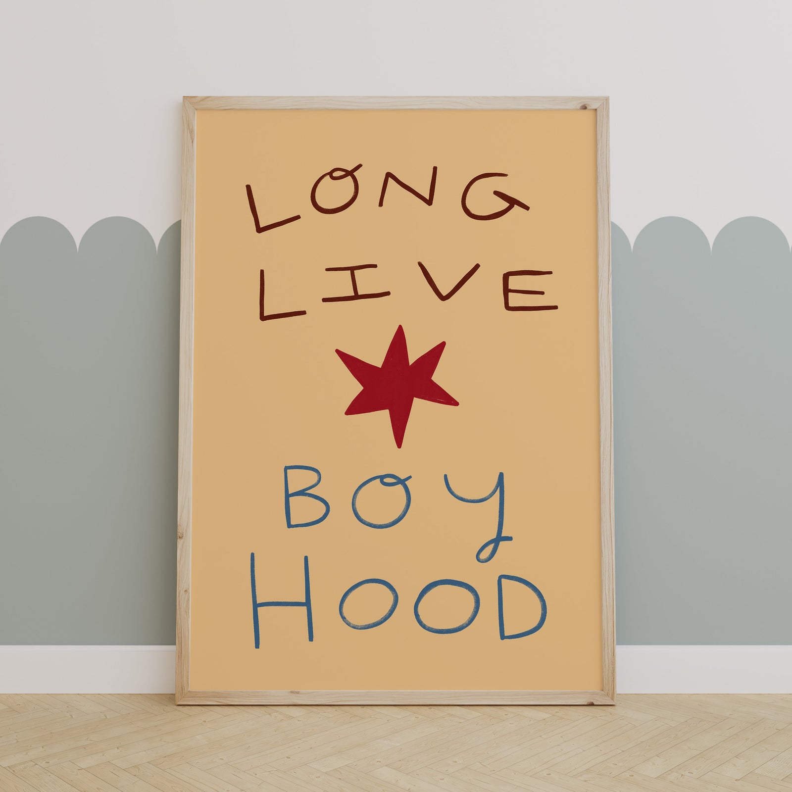 Long Live Boy Hood | Kid's Print | UNFRAMED