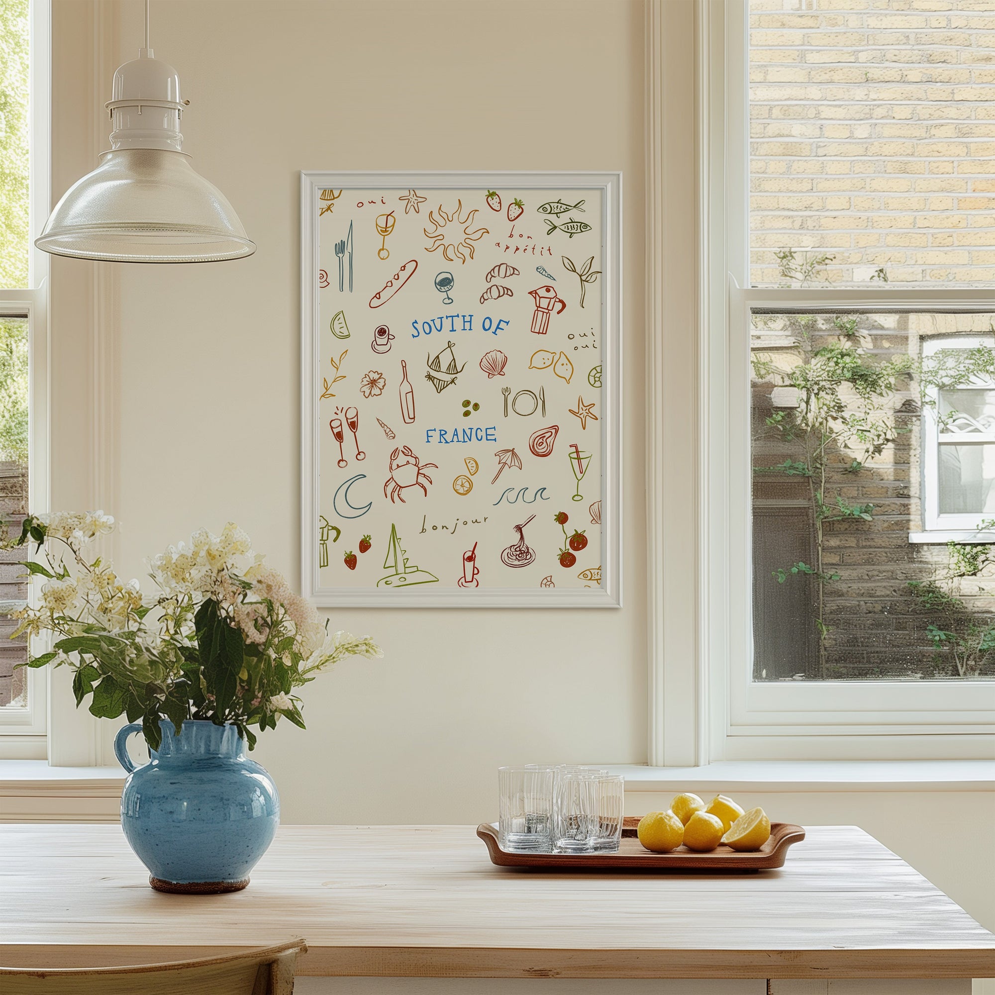 South Of France | Seaside Print | UNFRAMED