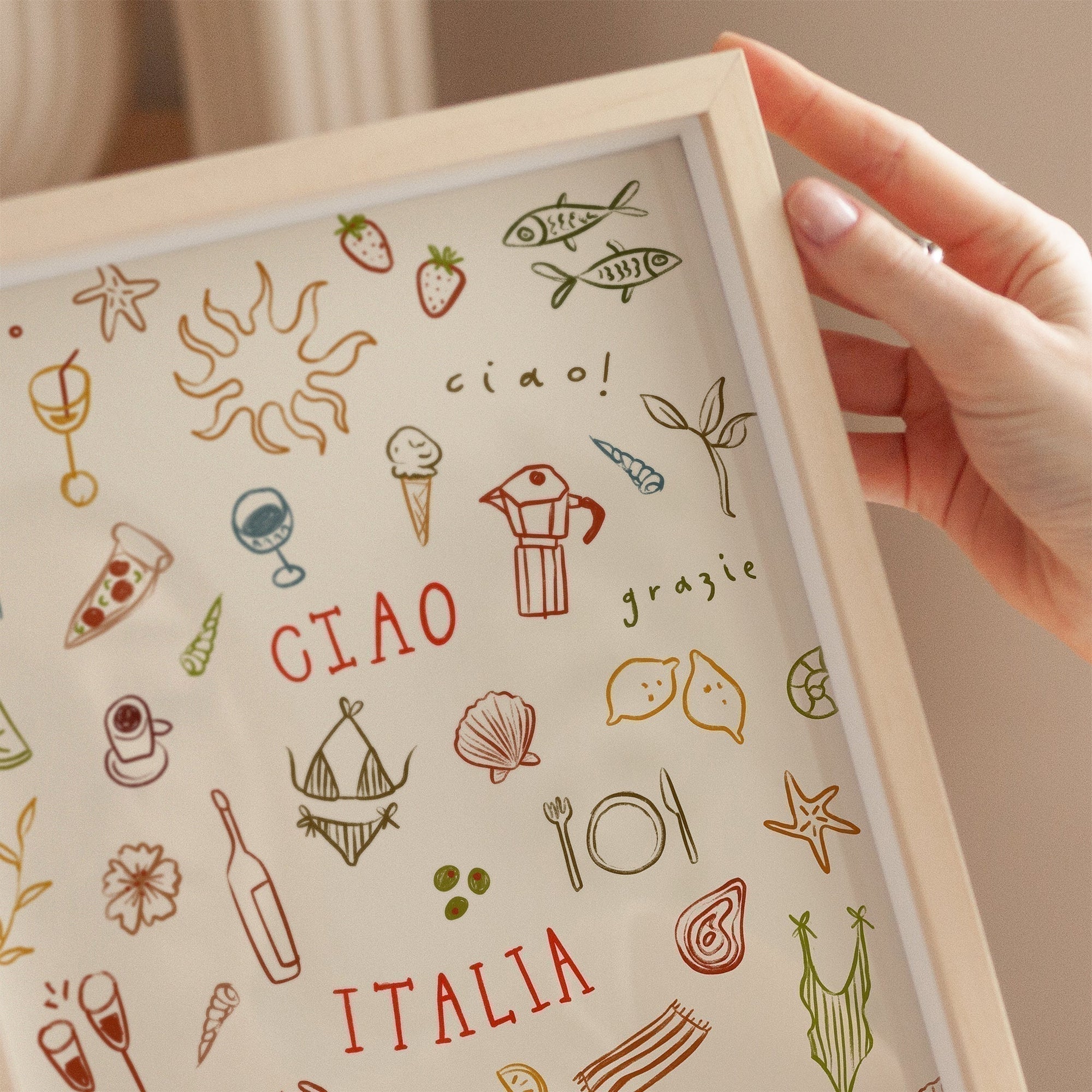 Ciao Italia | Seaside Print | UNFRAMED